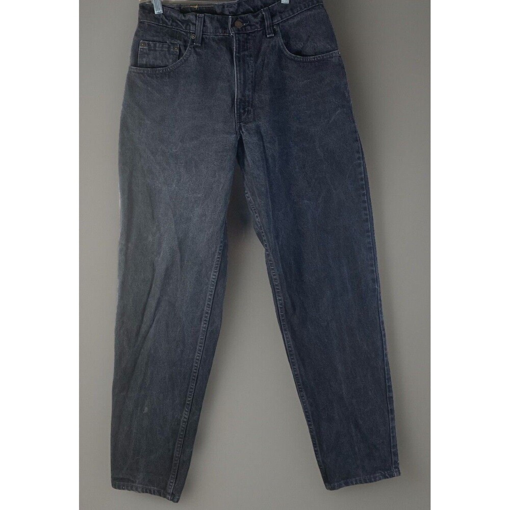 Levi 560 Jeans Tag 33X32 Black Vintage 90s USA Loose Fit Tapered Actual 32X32